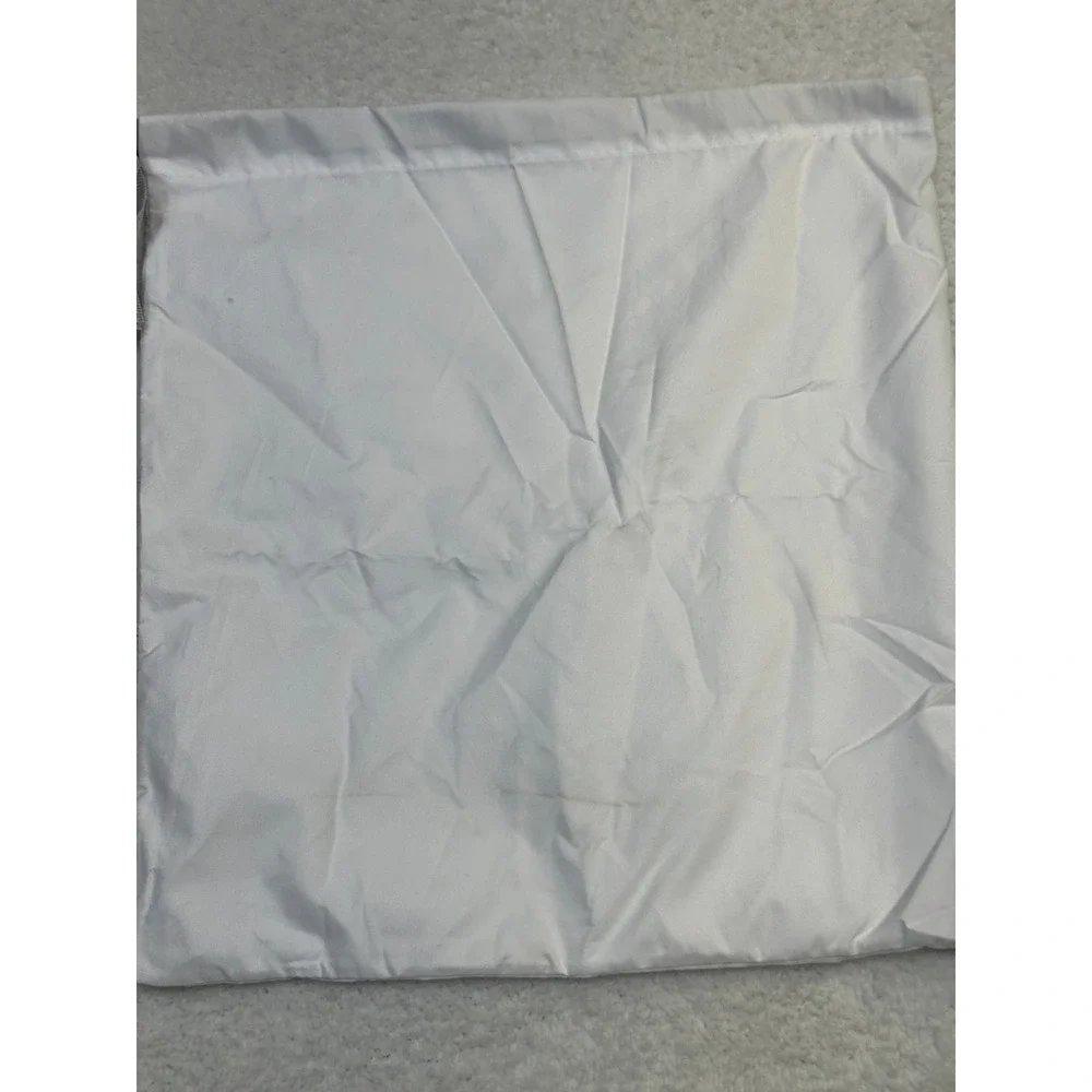 Jimmy Choo White‎ Dust Bag Pouch Made in Italy Polyester 13